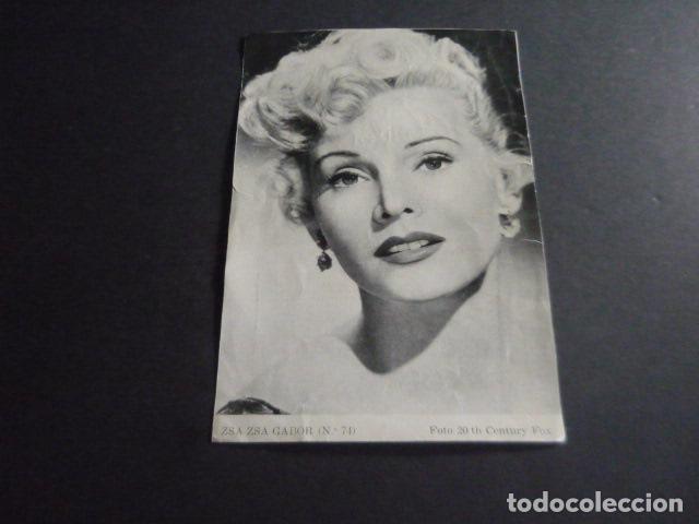 Cine: ZSA ZSA GABOR ACTRIZ TARJETA PUBLICITARIA