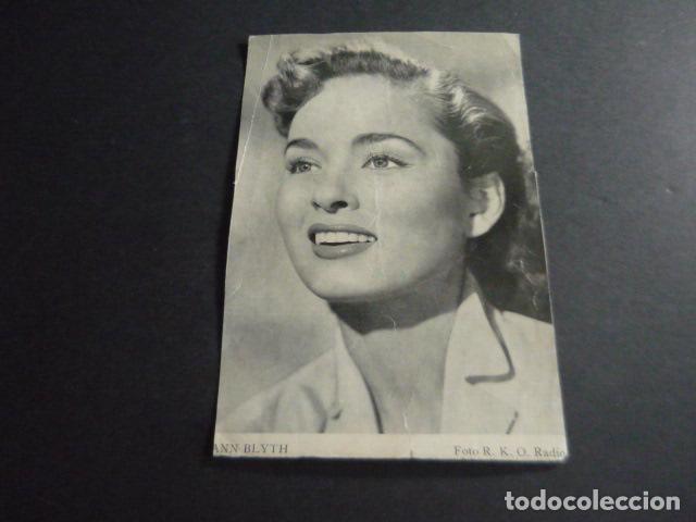 Cine: ANN BLYTH ACTRIZ TARJETA PUBLICITARIA