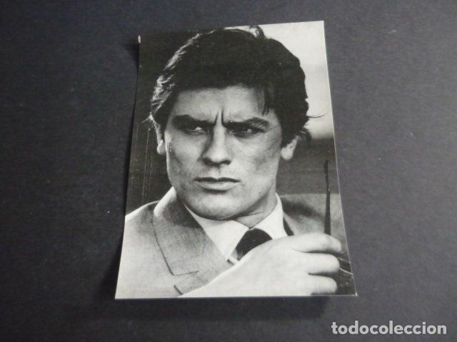 Cine: ALAIN DELON ACTOR TARJETA PUBLICITARIA