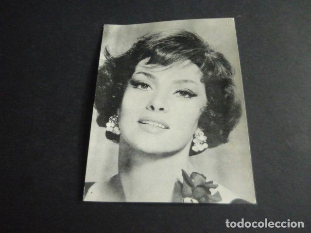 Cinema: GINA LOLLOBRIGIDA ACTRIZ TARJETA PUBLICITARIA