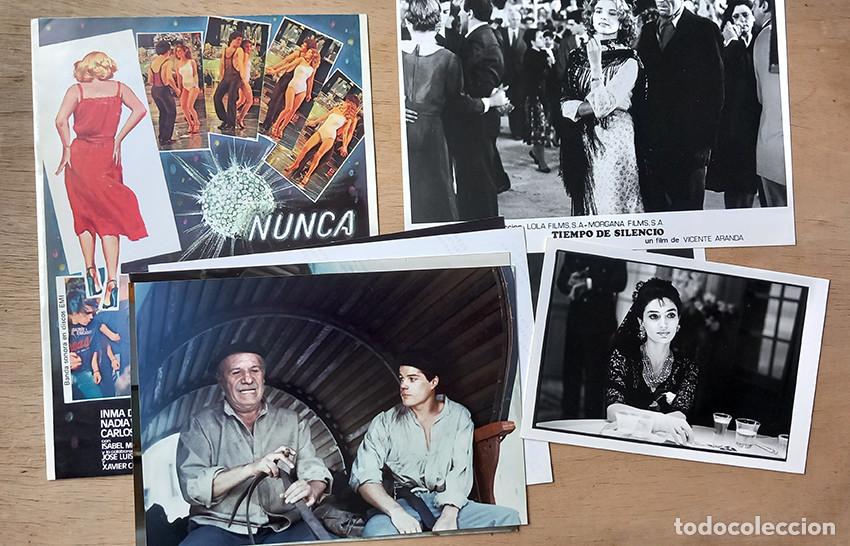 Cine: Fotos cine espa&ntilde;ol. 9 copias vintage: Victoria Abril, &Aacute;ngela Molina, Paco Rabal, Inma de Santis&hellip;
