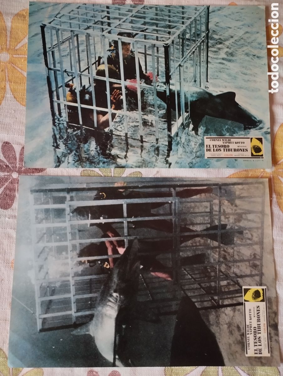Cine: 6 FOTOCROMOS - EL TESORO DE LOS TIBURONES