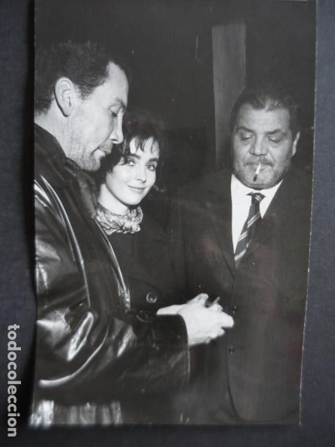 Cinema: FOLCO LULLI ACTOR CON CAMERON MITCHELL MILLIE PERKINS ANTIGUA FOTOGRAFIA ORIGINAL 18 X 12 CM