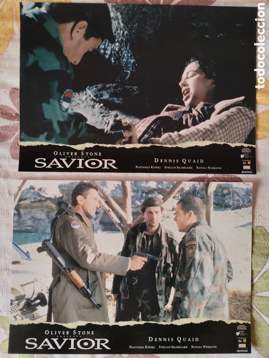 Cine: 10 FOTOCROMOS - SAVIOR - SET COMPLETO - OLIVER STONE