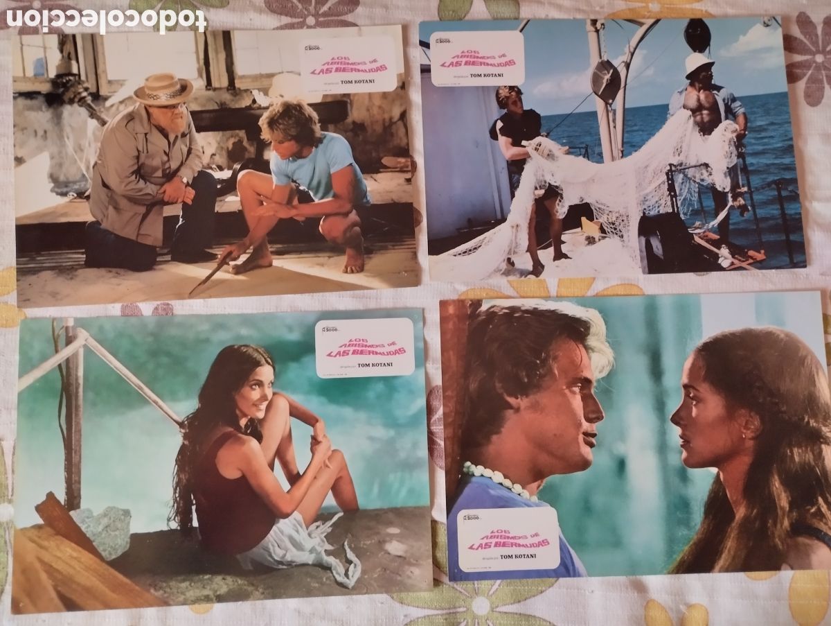 Cine: 12 FOTOCROMOS - LOS ABISMOS DE LAS BERMUDAS - SET COMPLETO