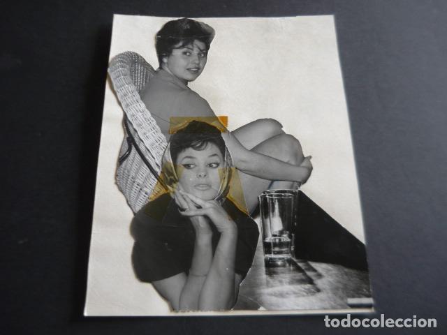 Cinema: MARY LUZ REAL Y MARY PAZ PONDAL ANTIGUA FOTOGRAFIA ORIGINAL 18 X 13 CM