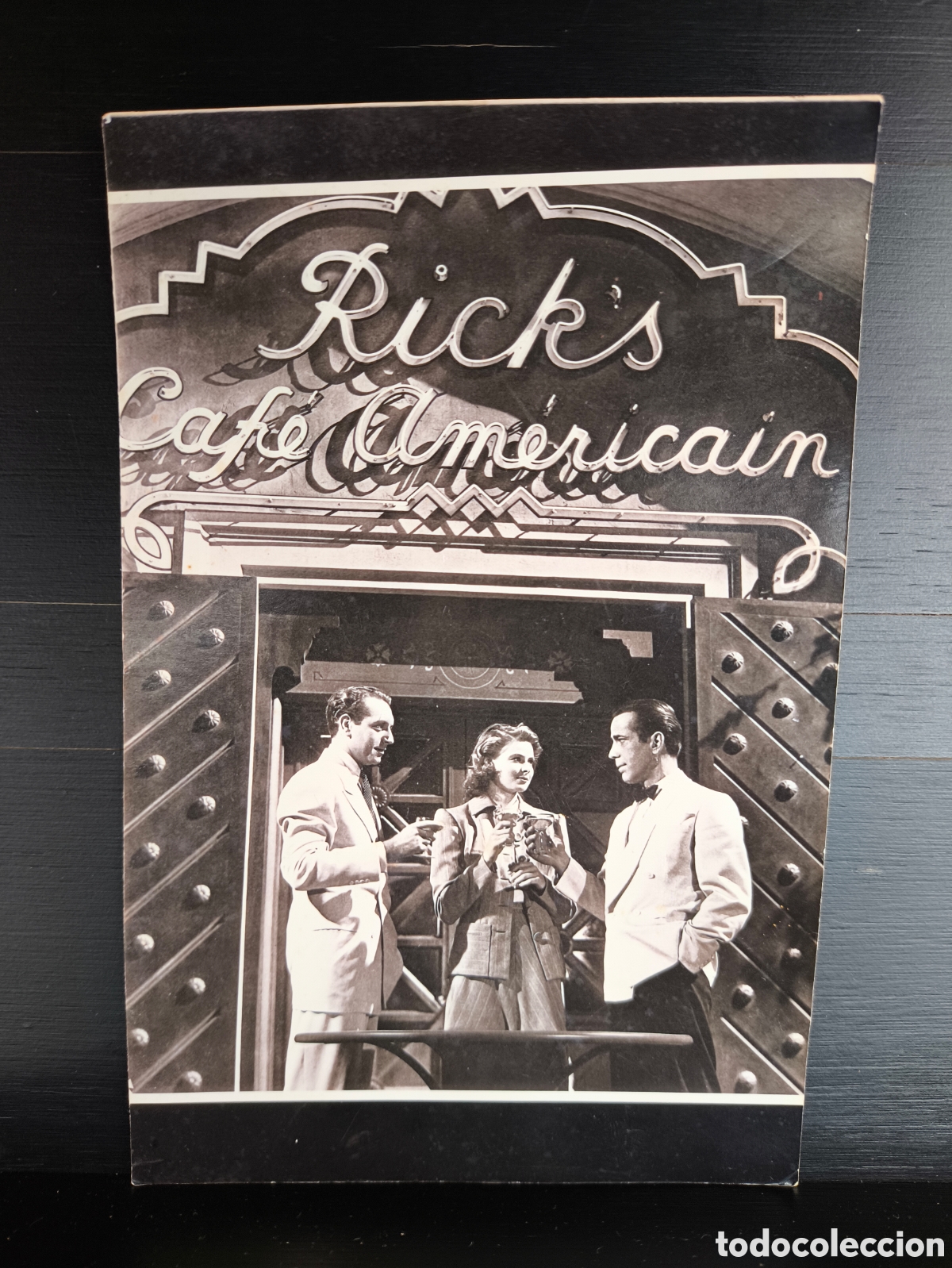 Cin&eacute;ma: Fotograf&iacute;a Pel&iacute;cula Casablanca Rick's Caf&eacute; Am&eacute;ricain Humphrey Bogart , Ingrid Bergman , Paul Henreid