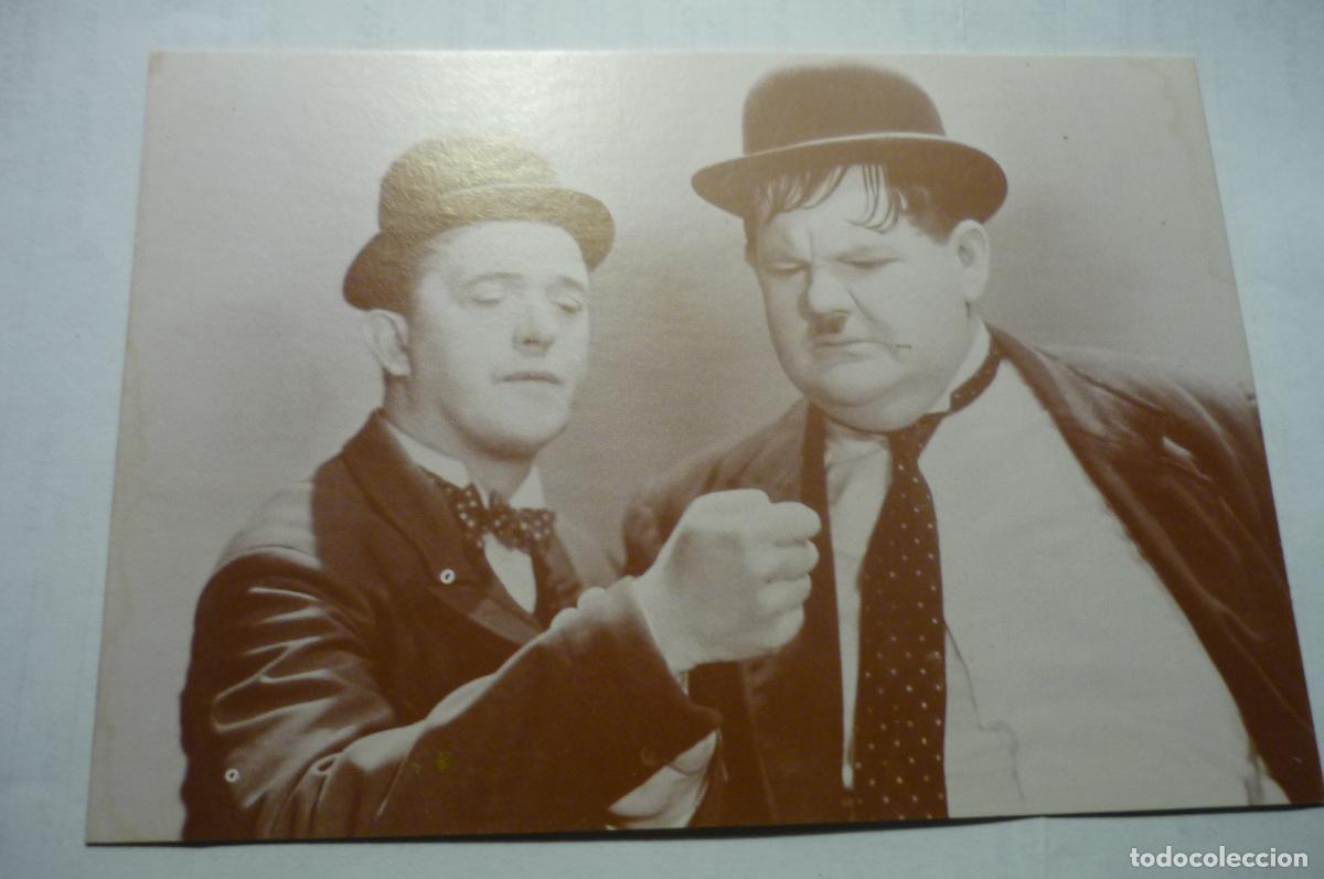 Cine: postal cine extranjera stan laurel -oliver hardy