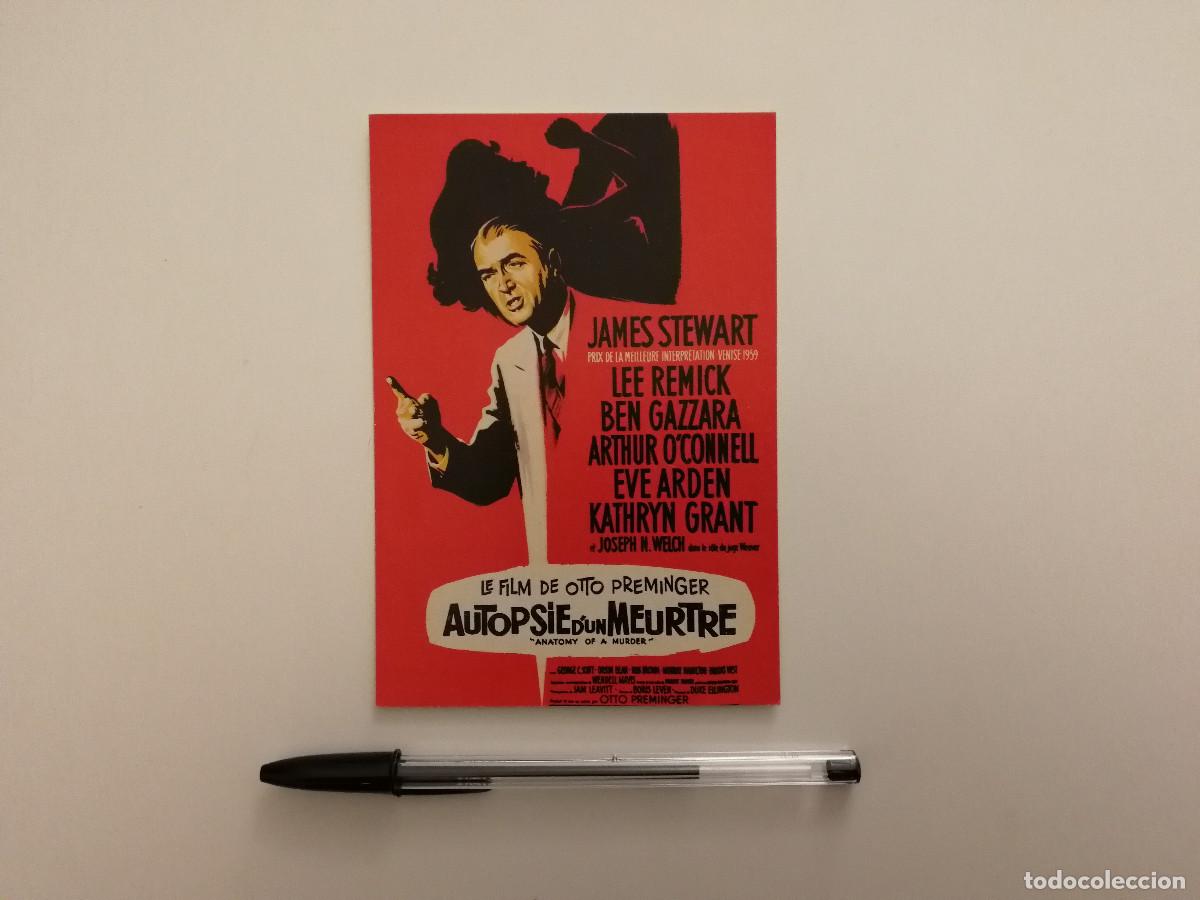 Cine: TARJETA ACARTONADA -10*15- Anatom&iacute;a de un asesinato - JAMES STEWART
