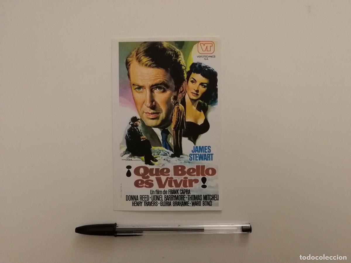 Cine: IMPRESO PAPEL -10*15- QUE BELLO ES VIVIR - JAMES STEWART - DONNA REED