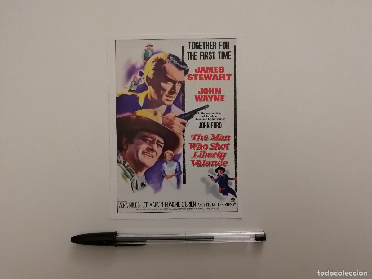 Cine: FICHA COLECCIONABLE -10*15- El hombre que mat&oacute; a Liberty Valance - JAMES STEWART - WESTERN