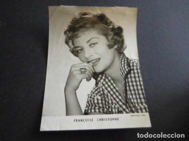 Cinema: FRAN&Ccedil;OISE CHRISTOPHE ANTIGUA FOTOGRAFIA ORIGINAL 18 X 13 CM