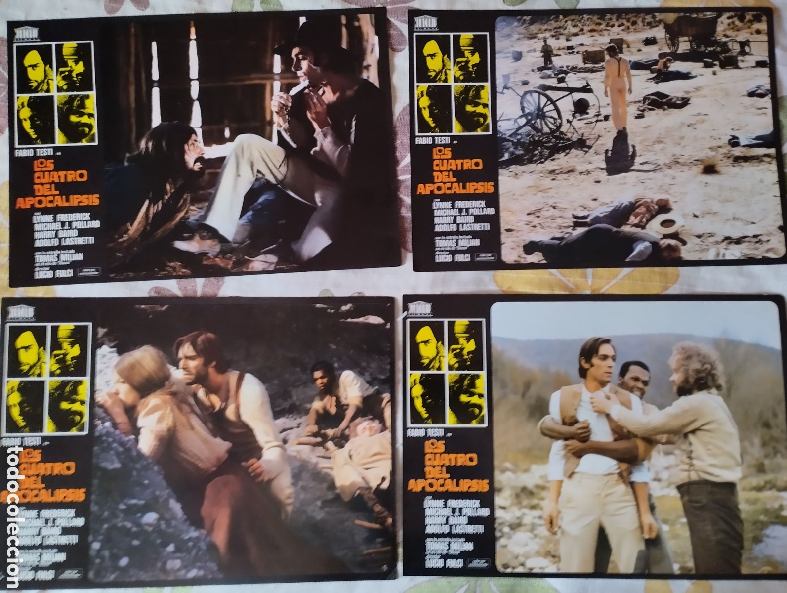 Cine: 12 FOTOCROMOS - LOS CUATRO DEL APOCALIPSIS - SET COMPLETO