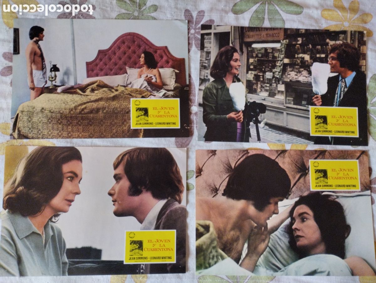 Cine: 12 FOTOCROMOS - EL JOVEN Y LA CUARENTONA - SET COMPLETO