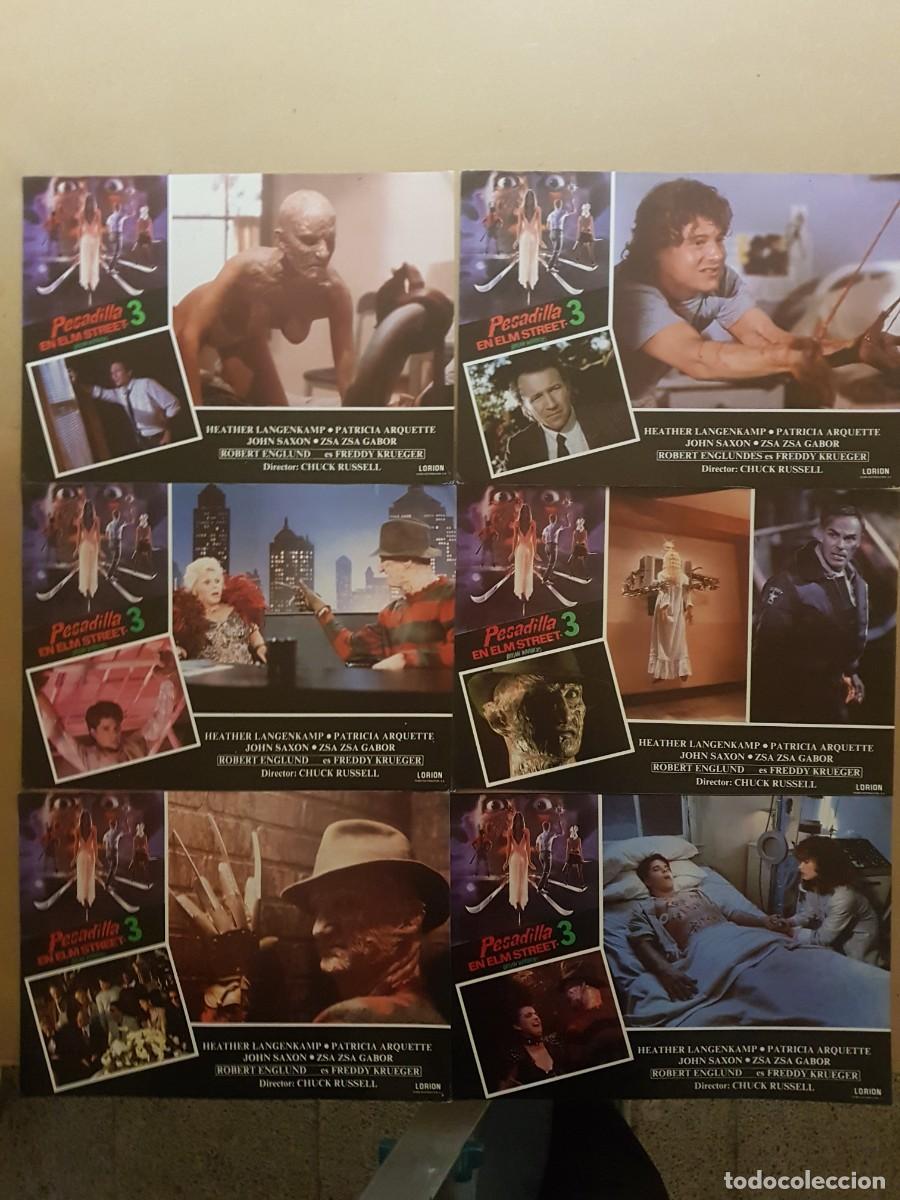 Cine: PESADILLA EN ELM STREET -3 / 6 FOTOCROMOS 34CMX24CM