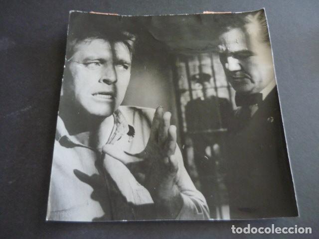 Cinema: BURT LANCASTER ACTOR ANTIGUA FOTOGRAFIA ORIGINAL 18 X 18 CM