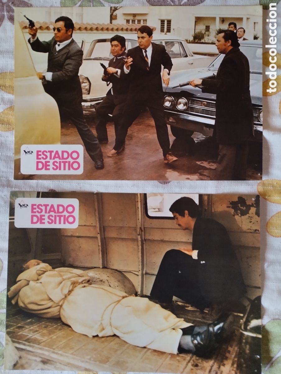 Cine: 10 FOTOCROMOS - ESTADO DE SITIO - SET COMPLETO
