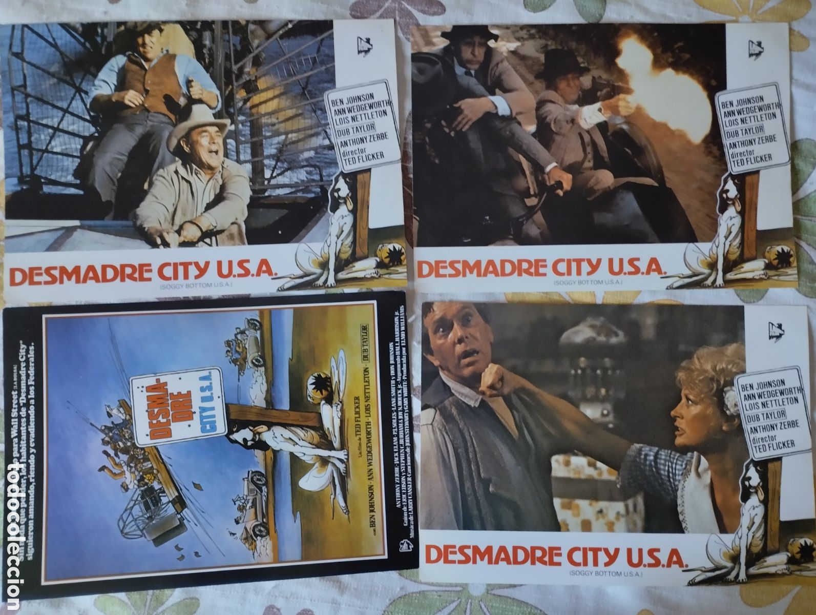 Cine: 12 FOTOCROMOS - DESMADRE CITY USA - SET COMPLETO