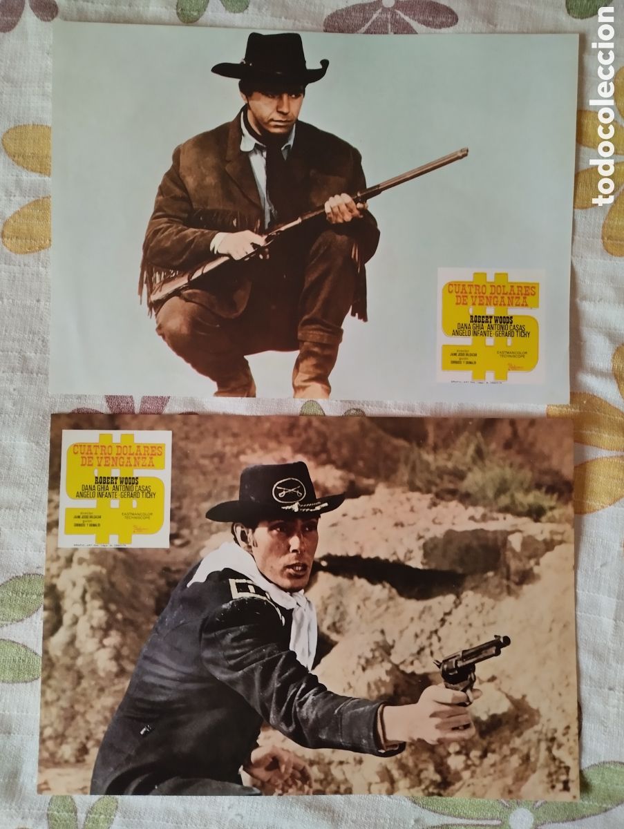 Cine: 10 FOTOCROMOS - CUATRO D&Oacute;LARES DE VENGANZA - SET COMPLETO