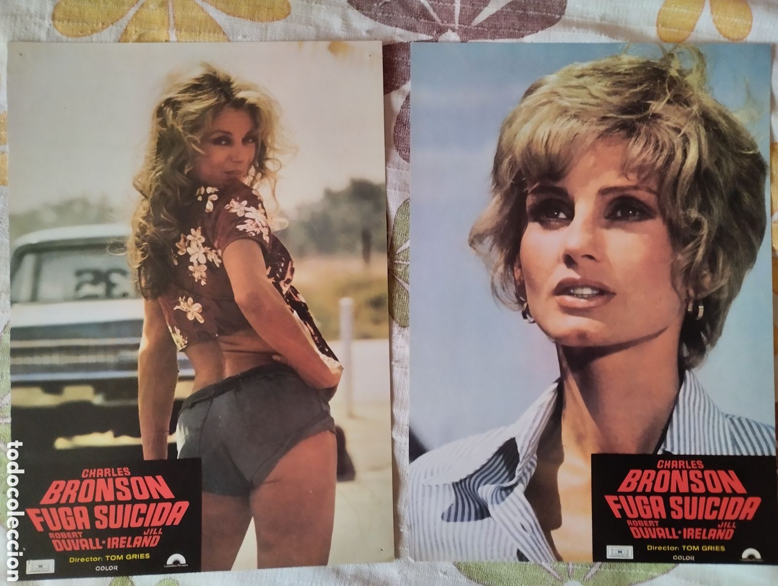 Cine: 12 FOTOCROMOS - FUGA SUICIDA - SET COMPLETO - CHARLES BRONSON