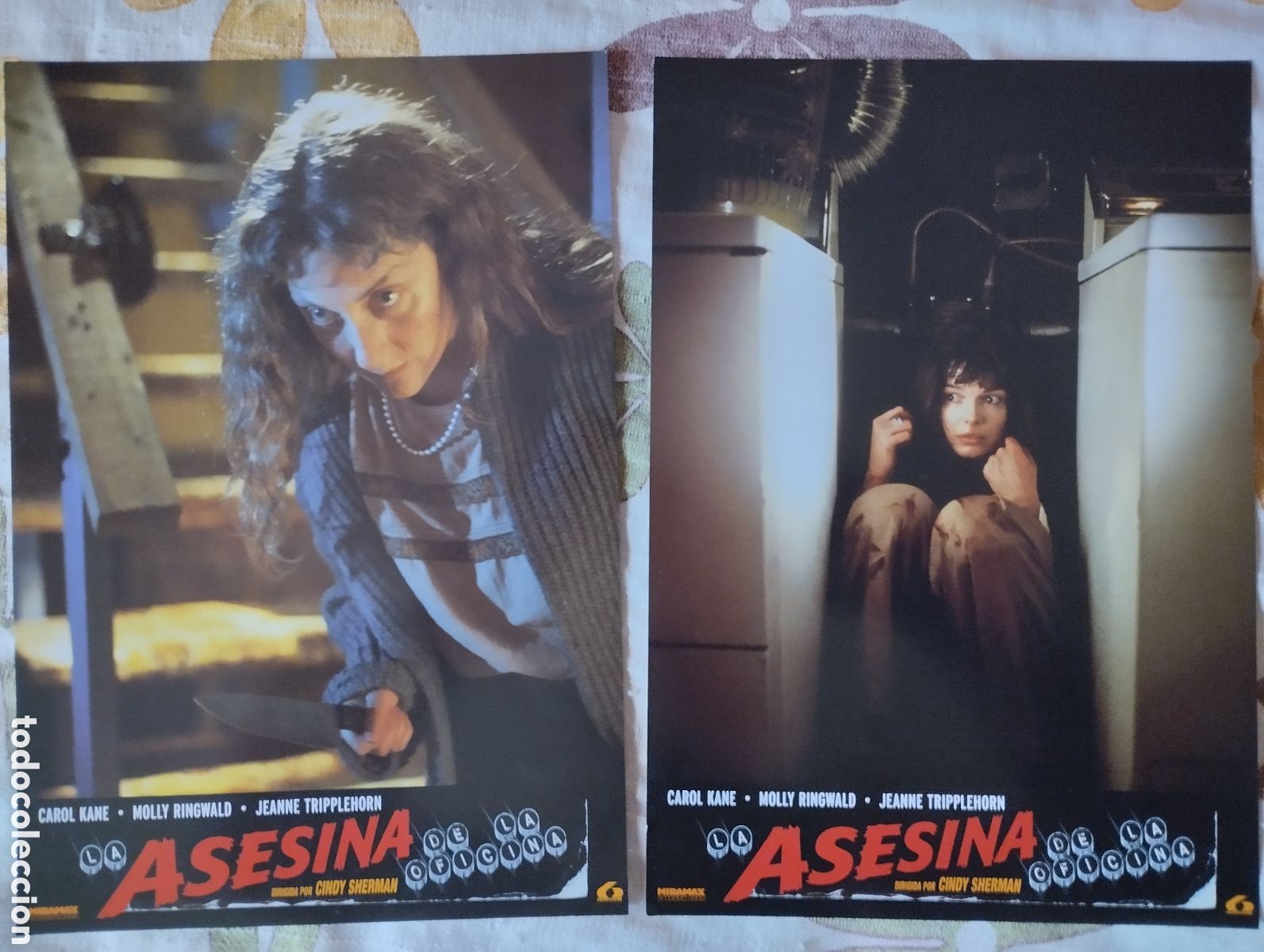 Cine: 12 FOTOCROMOS - LA ASESINA DE LA OFICINA- SET COMPLETO H