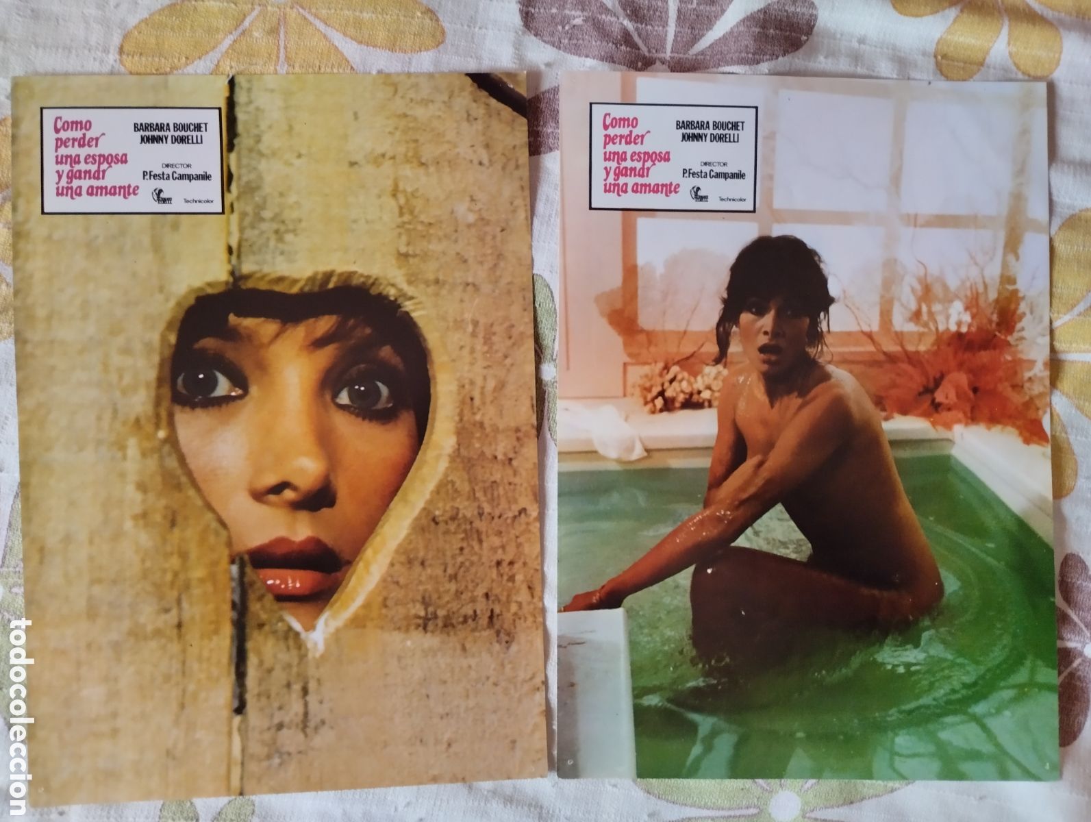 Cine: 12 FOTOCROMOS - COMO PERDER UNA ESPOSA Y HANR UN AMANTE - SET COMPLETO - BARBARA BOUCHET