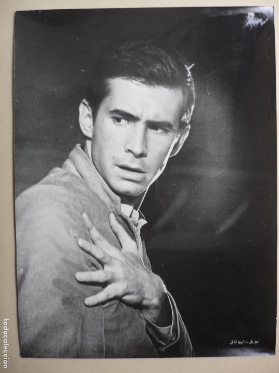 Cin&eacute;ma: psicosis psycho - foto original b/n - Alfred Hitchcock - Anthony Perkins