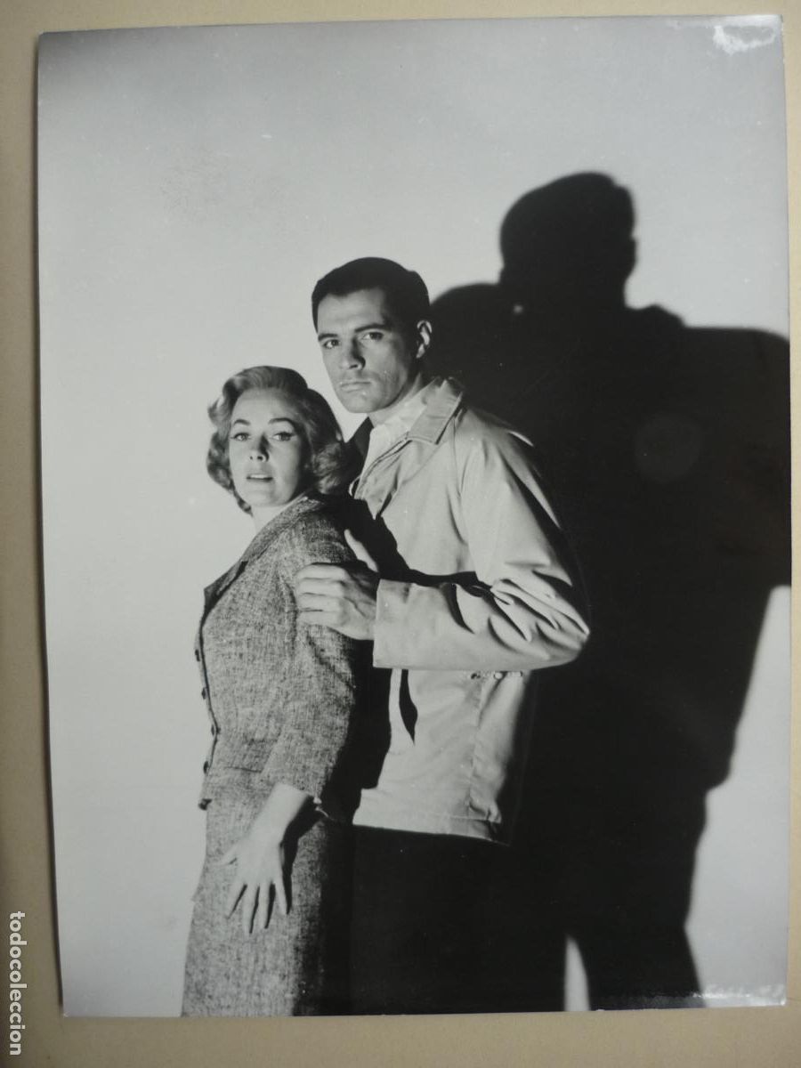 Cine: psicosis psycho - foto original b/n - Alfred Hitchcock - vera miles john gavin