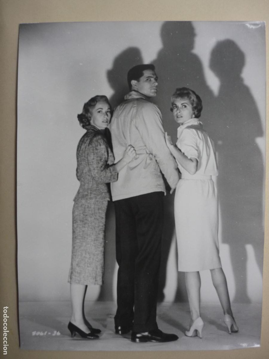 Cine: psicosis psycho - foto original b/n - Alfred Hitchcock - vera miles john gavin janet leigh
