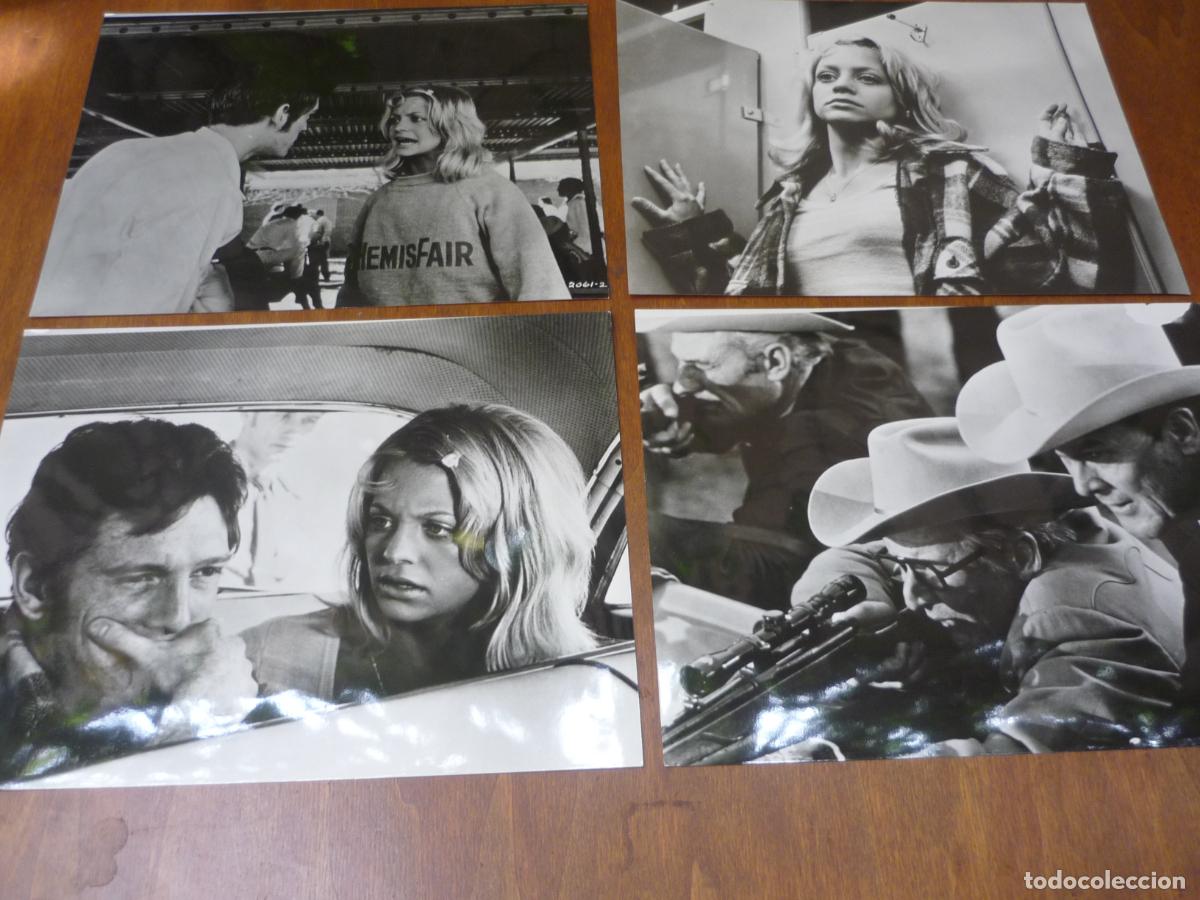 Cine: sugarland express - 9 fotos originales b/n - loca evasion steven spielberg goldie hawn