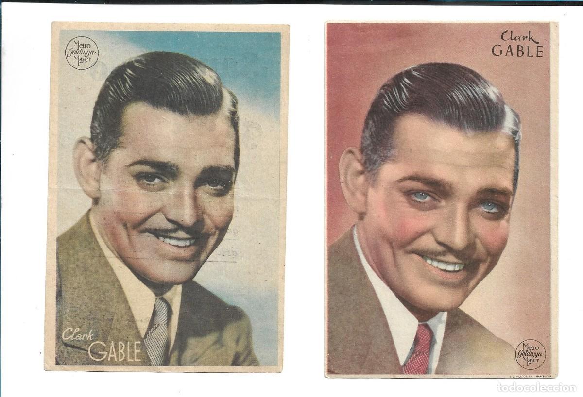 Cine: CLARK GABLE - DOS CROMOS DIFERENTES