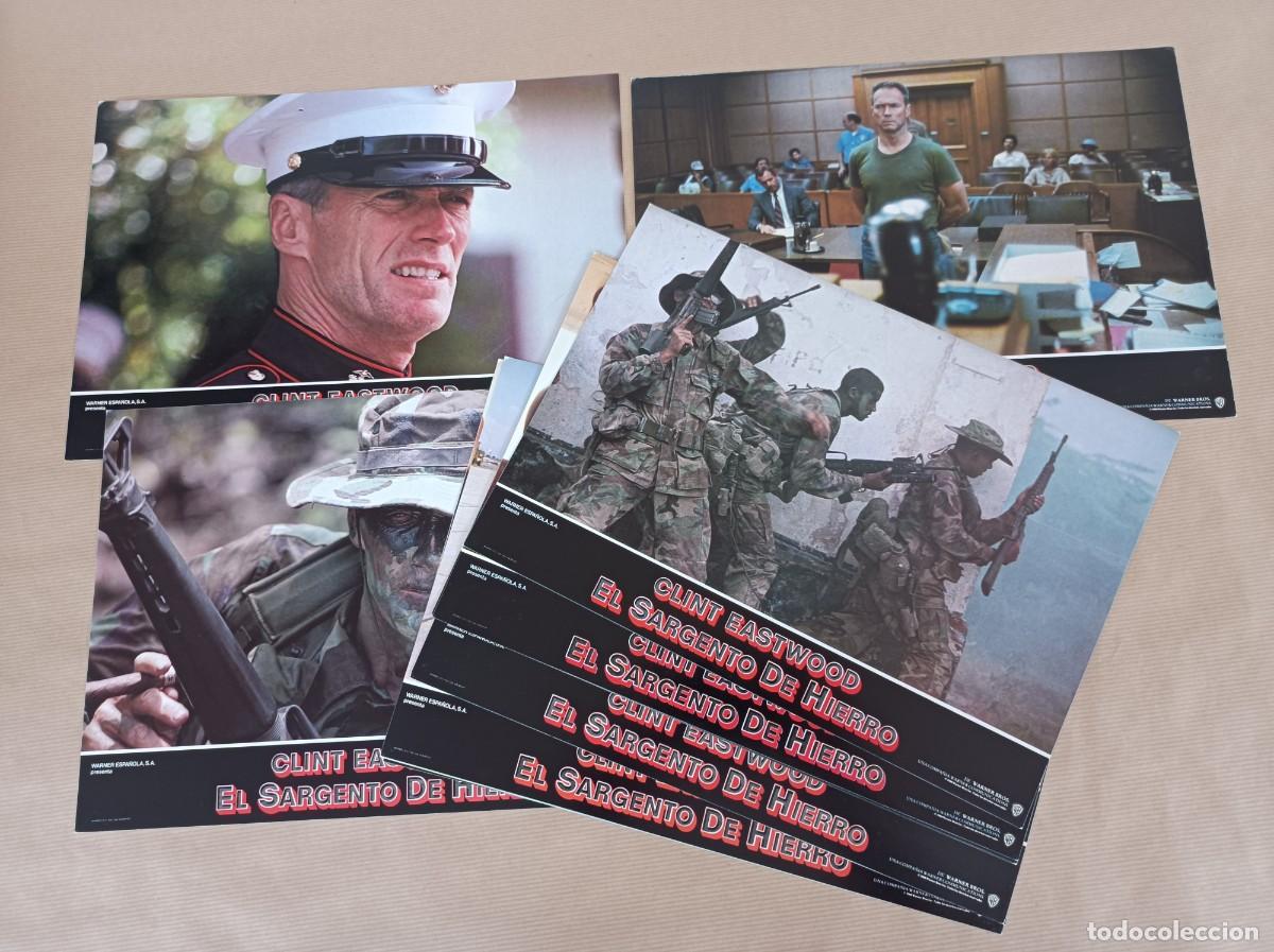 Cine: 11 FOTOCROMOS EL SARGENTO DE HIERRO SERIE INCOMPLETA