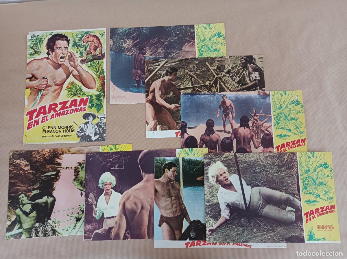 Cine: 8 FOTOCROMOS TARZ&Aacute;N EN EL AMAZONAS