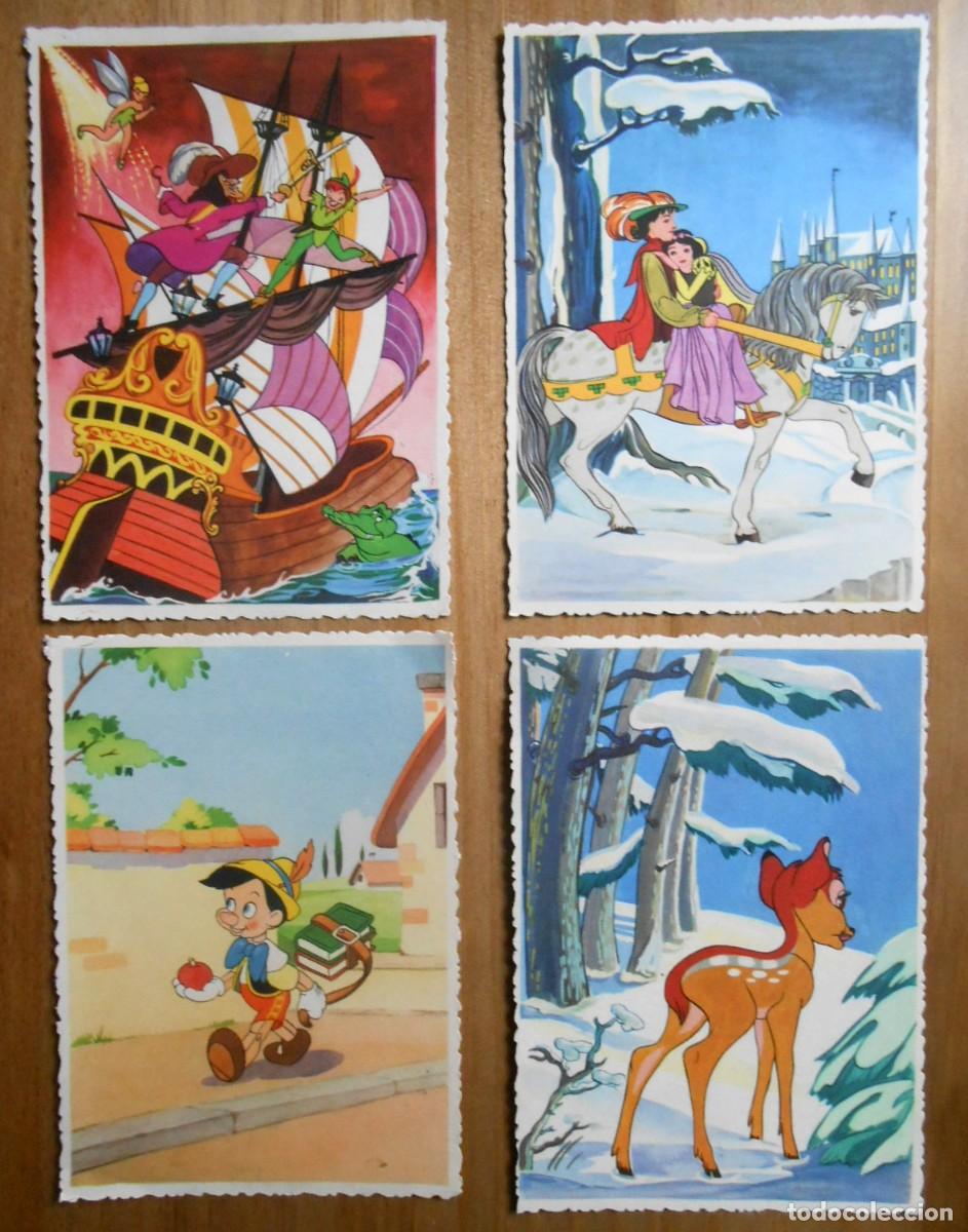 Cine: 4 POSTALES DISNEY CUENTOS CL&Aacute;SICOS