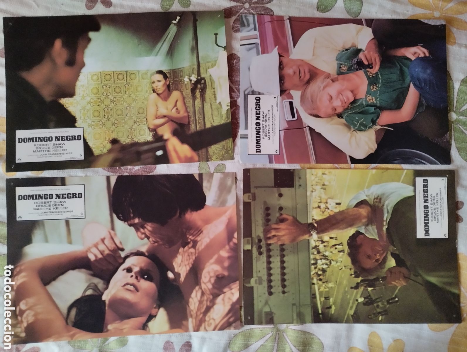 Cine: 12 FOTOCROMOS - DOMINGO NEGRO - SET COMPLETO