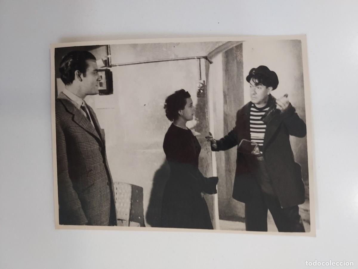 Cine: FOTOGRAFIA ACTOR JOSE JASPE Y EDUARDO FAJARDO PELICULA EL SOTANO (JAIME DE MAYORA, 1949). 11 X 8 CM