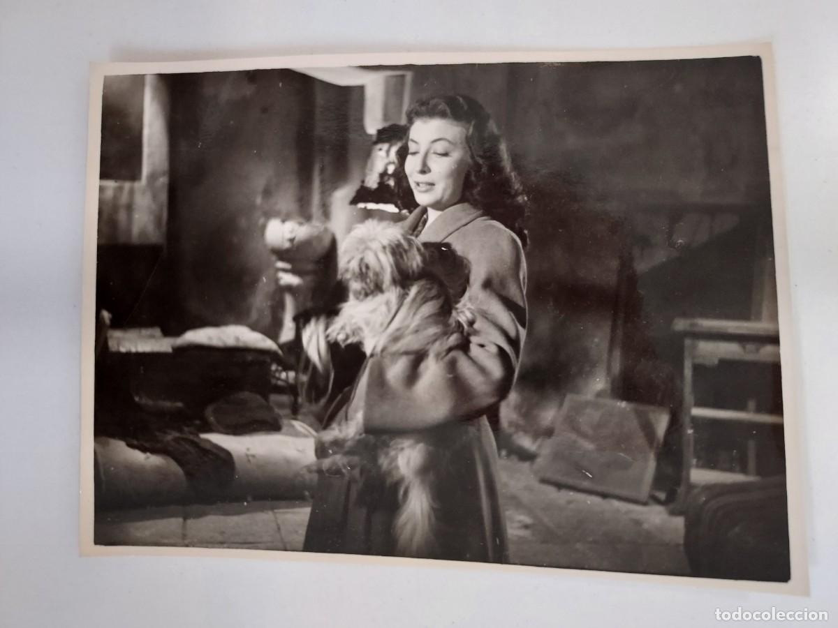 Cine: FOTOGRAFIA ACTRIZ MARIA ASQUERINO PELICULA EL SOTANO (JAIME DE MAYORA 1949) 11 X 8 CM