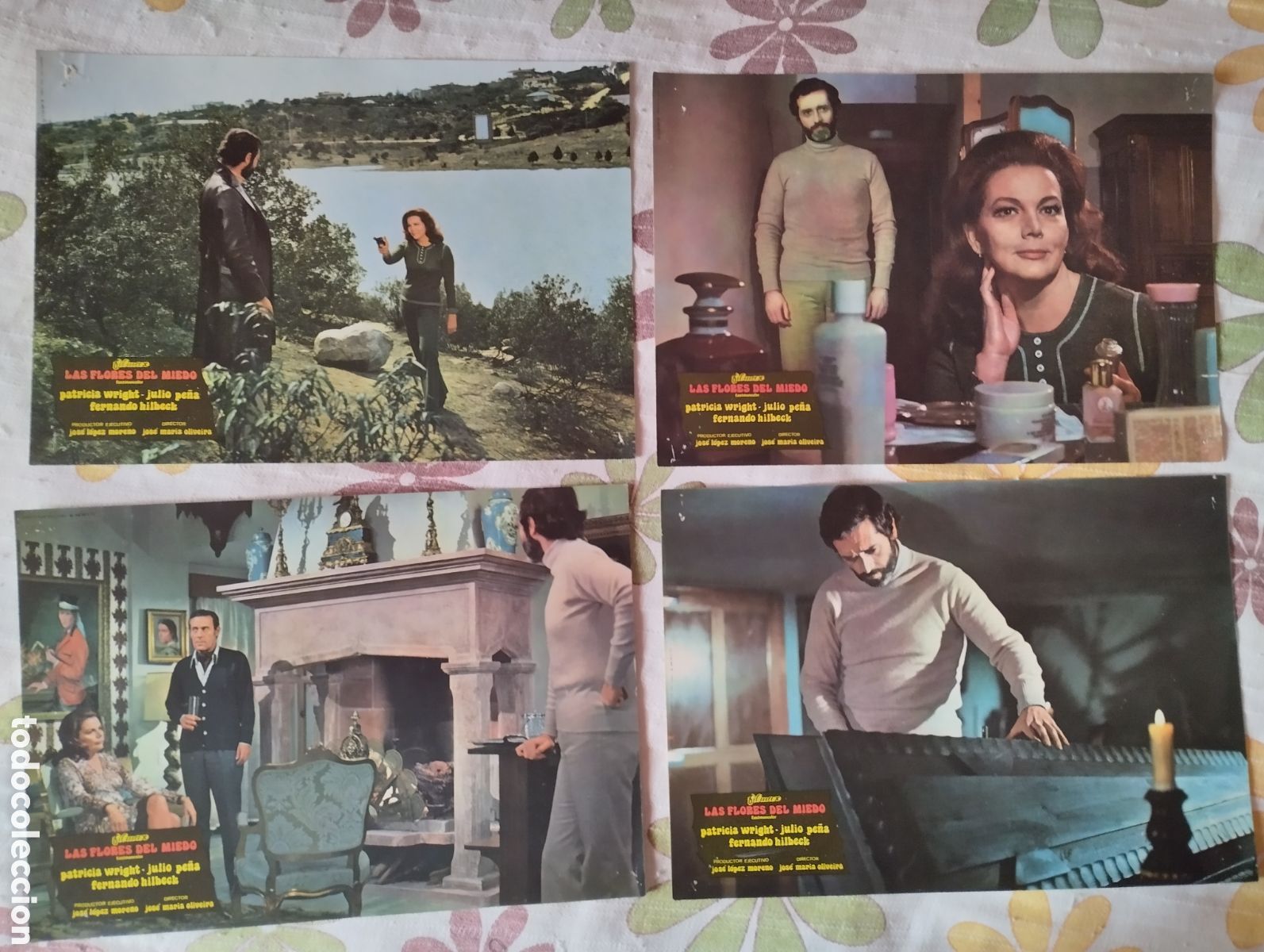Cine: 12 FOTOCROMOS - LAS FLORES DEL MIEDO - SET COMPLETO