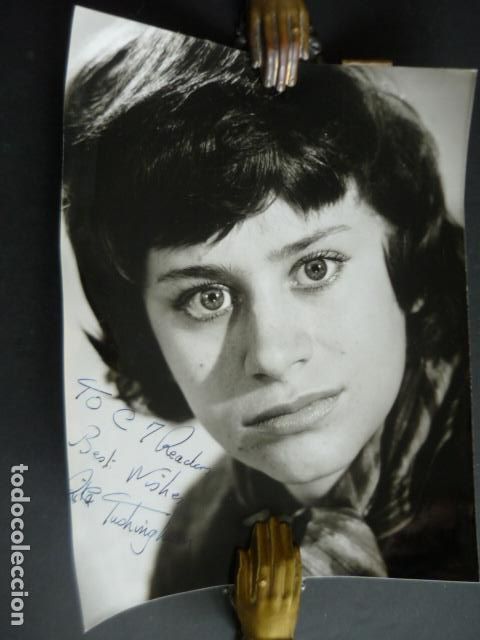 Cin&eacute;ma: RITA TUSHINGAM ACTRIZ ANTIGUA FOTOGRAFIA ORIGINAL CON FIRMA AUTOGRAFA 18 X 24 CM