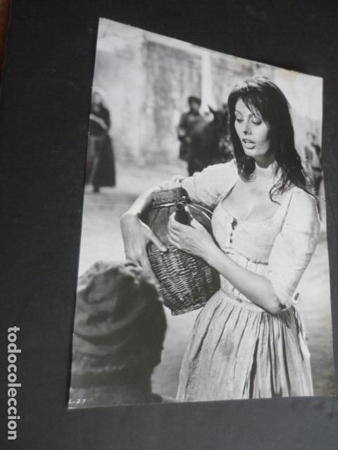 Cine: PELICULA EL HOMBRE DE LA MANCHA SOFIA LOREN ACTRIZ ANTIGUA FOTOGRAFIA ORIGINAL 24 X 18 CM