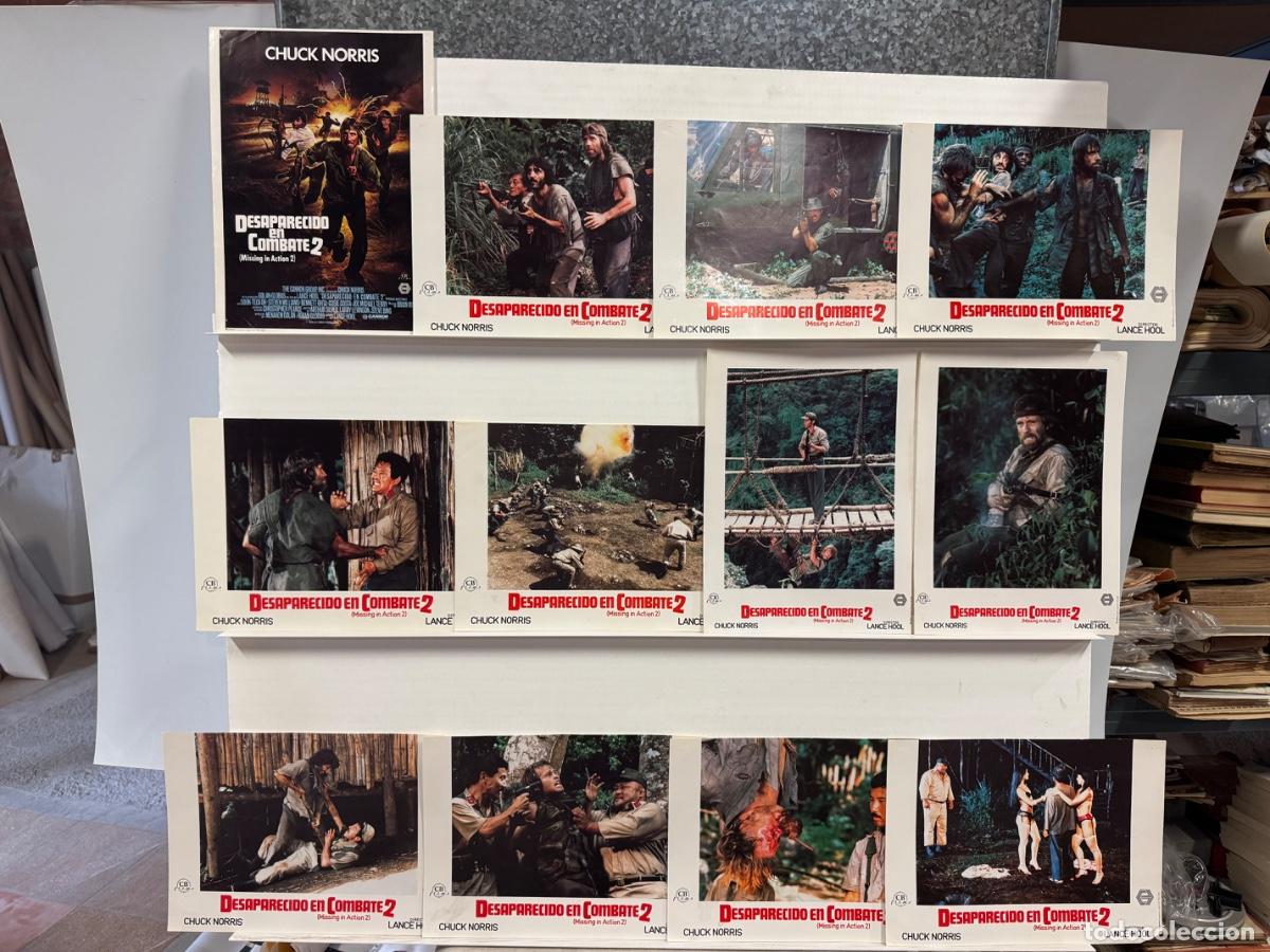 Cine: Desaparecido en combate 2 , Chuck Norris, Joe Terry, 12 Fotocromos
