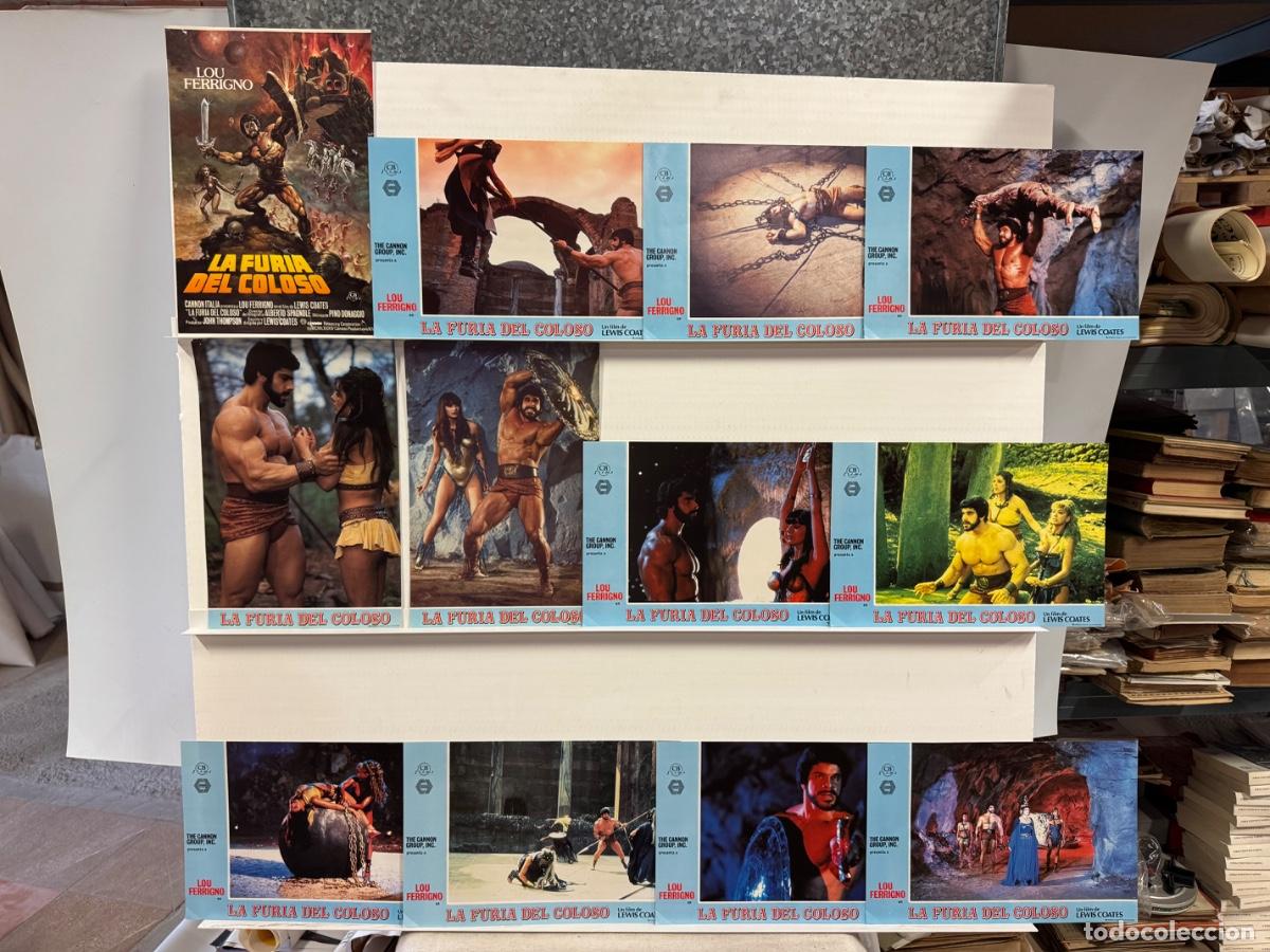Cine: La furia del coloso, Lou Ferrigno, Milly Carlucci, 12 Fotocromos