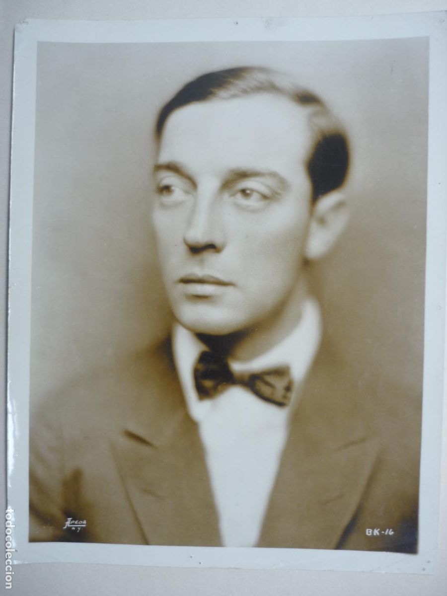Cine: buster keaton - foto b/n original - american cinema actor - seven chances film