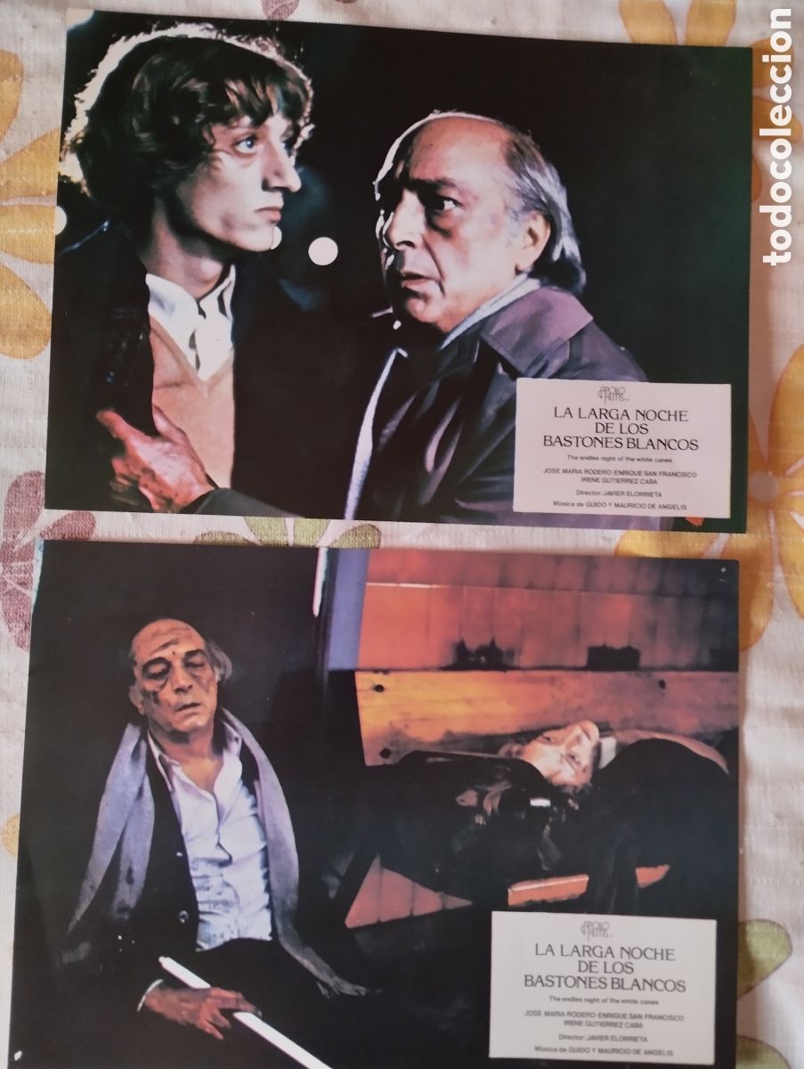 Cine: 11 FOTOCROMOS - LA NOCHE DE LOS BASTONES LARGOS - ENRIQUE SAN FRANCISCO