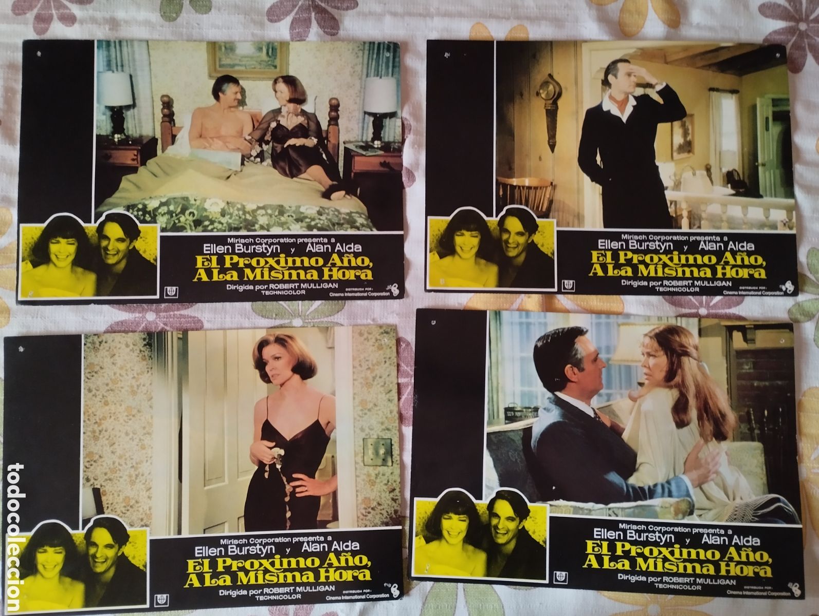 Cine: 12 FOTOCROMOS + GUIA DOBLE - EL PROXIMO A&Ntilde;O A LA MISMA HORA - SET COMPLETO