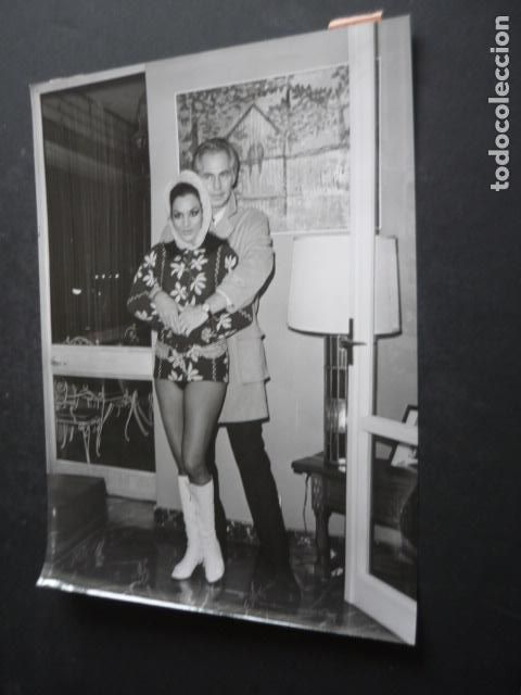 Cin&eacute;ma: LOLA FLORES CON EL ACTOR JORGE BARREIRO ANTIGUA FOTOGRAFIA ORIGINAL 18 X 24 CM