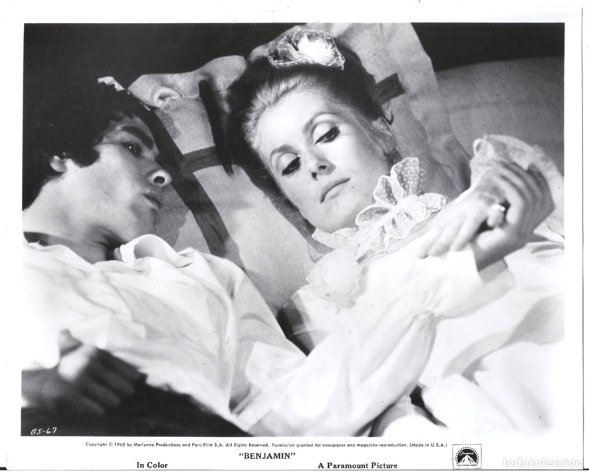 Cinema: F37649 CATHERINE DENEUVE BENJAMIN DIARIO JOVEN INOCENTE FOTO B/N ORIGINAL AMERICANA