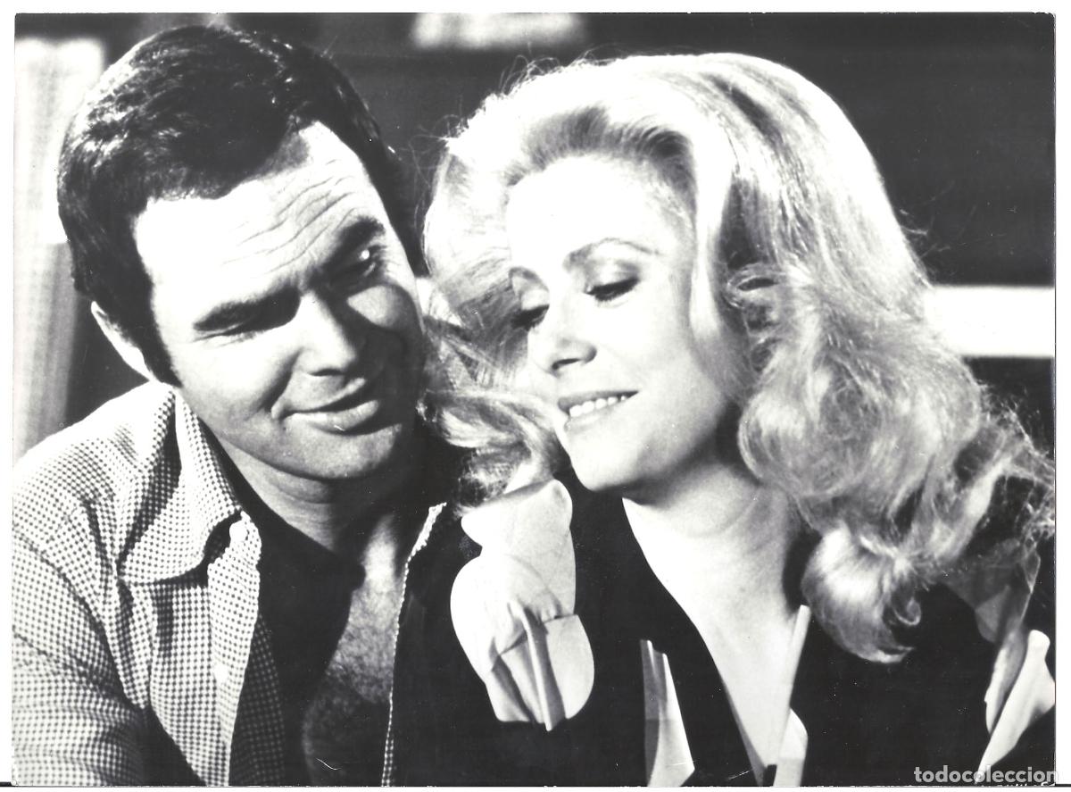 Kino: F37653 BURT REYNOLDS CATHERINE DENEUVE DESTINO FATAL FOTO B/N ORIGINAL ESPA&Ntilde;OLA