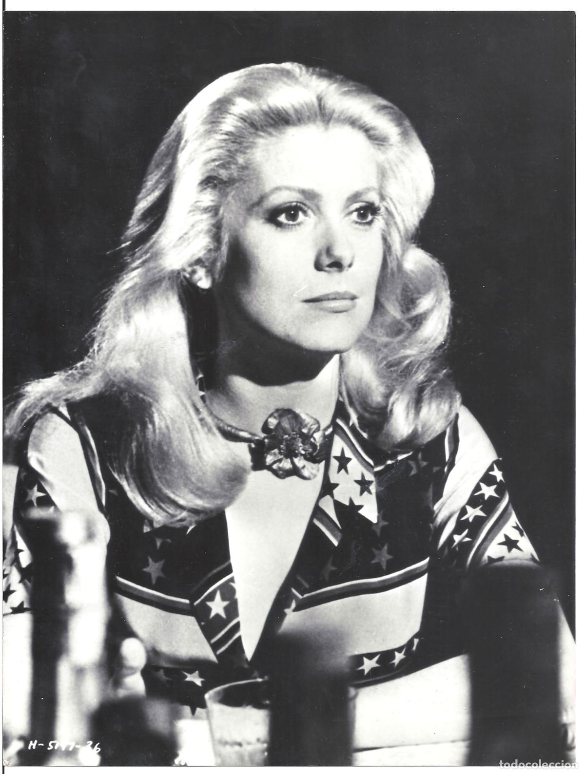 Kino: F37655 CATHERINE DENEUVE FOTO B/N ORIGINAL ESPA&Ntilde;OLA