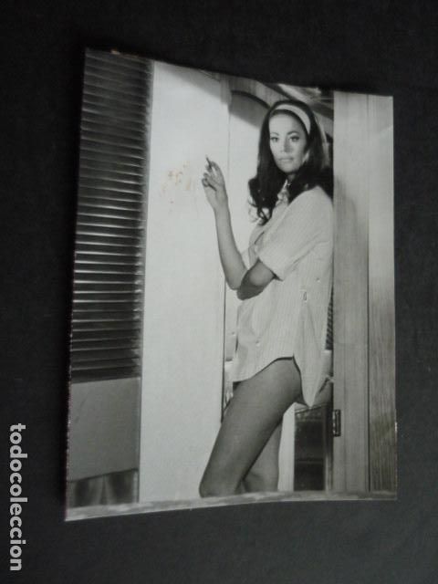 Cin&eacute;ma: CLAUDINE AUGER ACTRIZ ANTIGUA FOTOGRAFIA ORIGINAL 14 X 11 CM